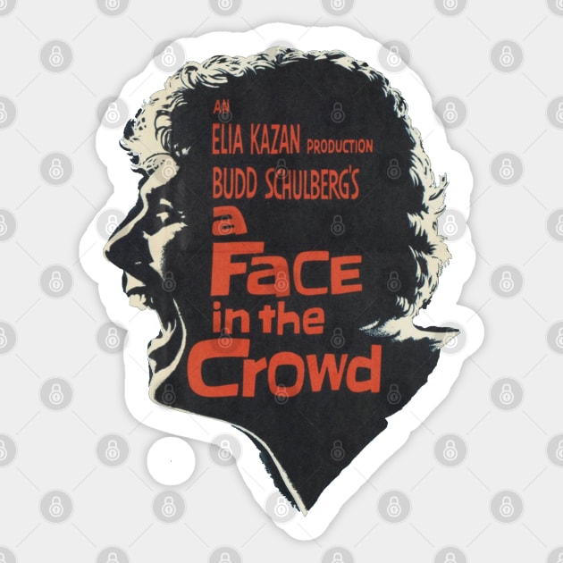 A Face in the Crowd Movie Poster Sticker by MovieFunTime